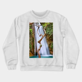 The dancing tree in Neda canyon Crewneck Sweatshirt